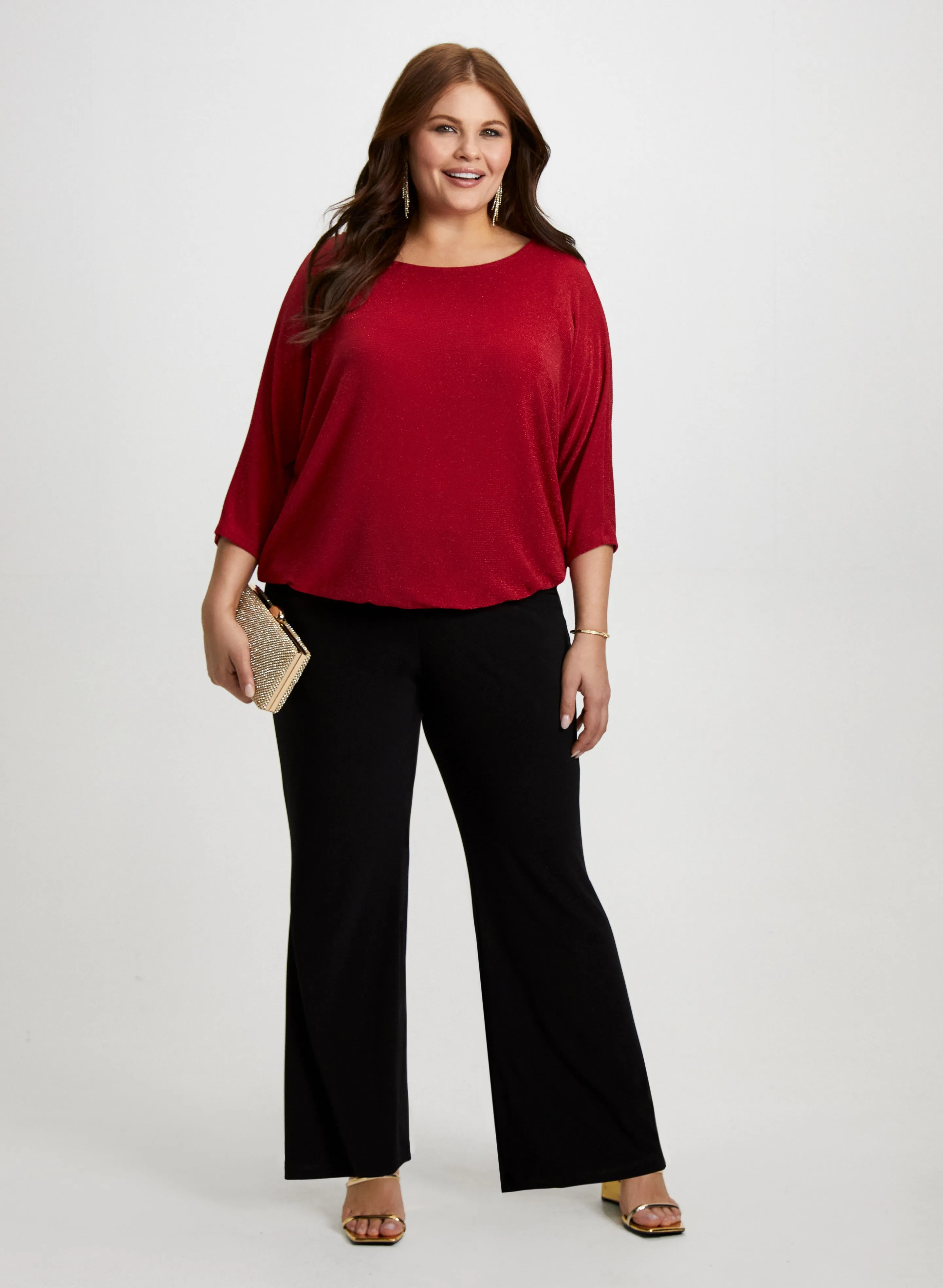 Dolman Sleeve Top & Bootcut Pants sold by Laura