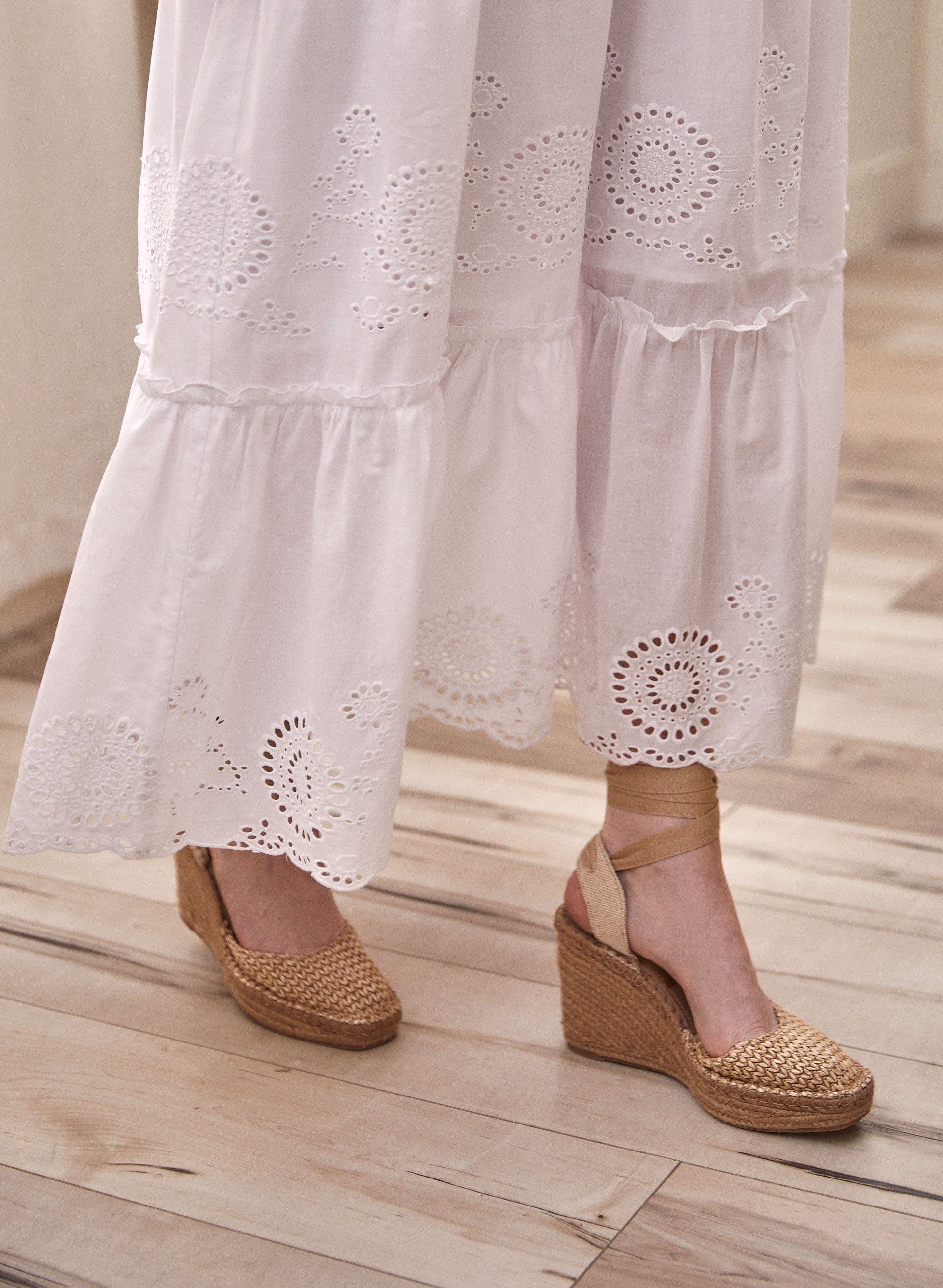 Eyelet Detail Cotton Maxi Dress sold by Laura product image thumbnail 3