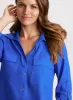 Rolled Sleeves Linen Blend Blouse sold by Laura