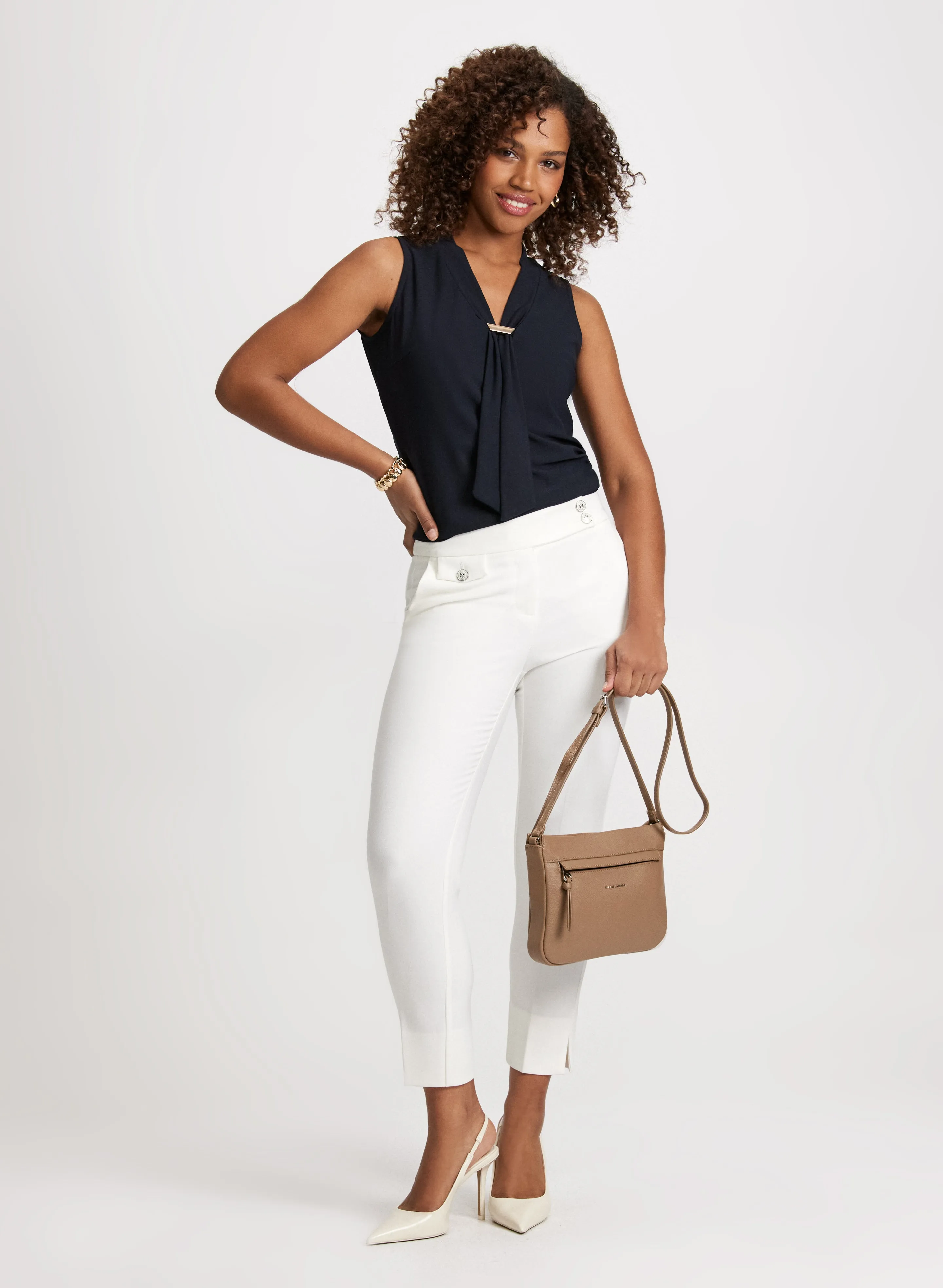 Sleeveless Tie-Neck Top sold by Laura product image thumbnail 3