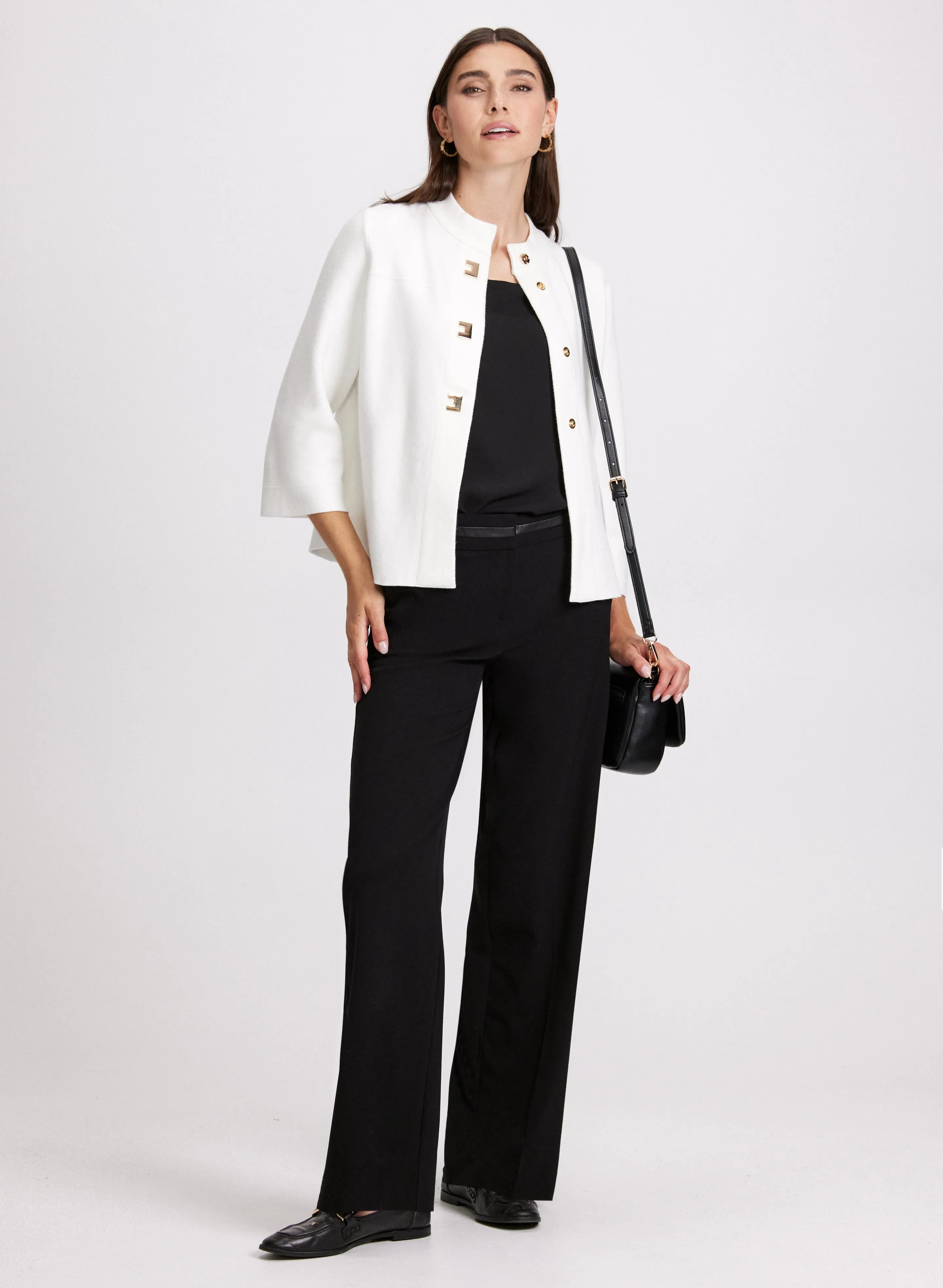 Button-Up Cardigan & Wide Leg Pants sold by Laura