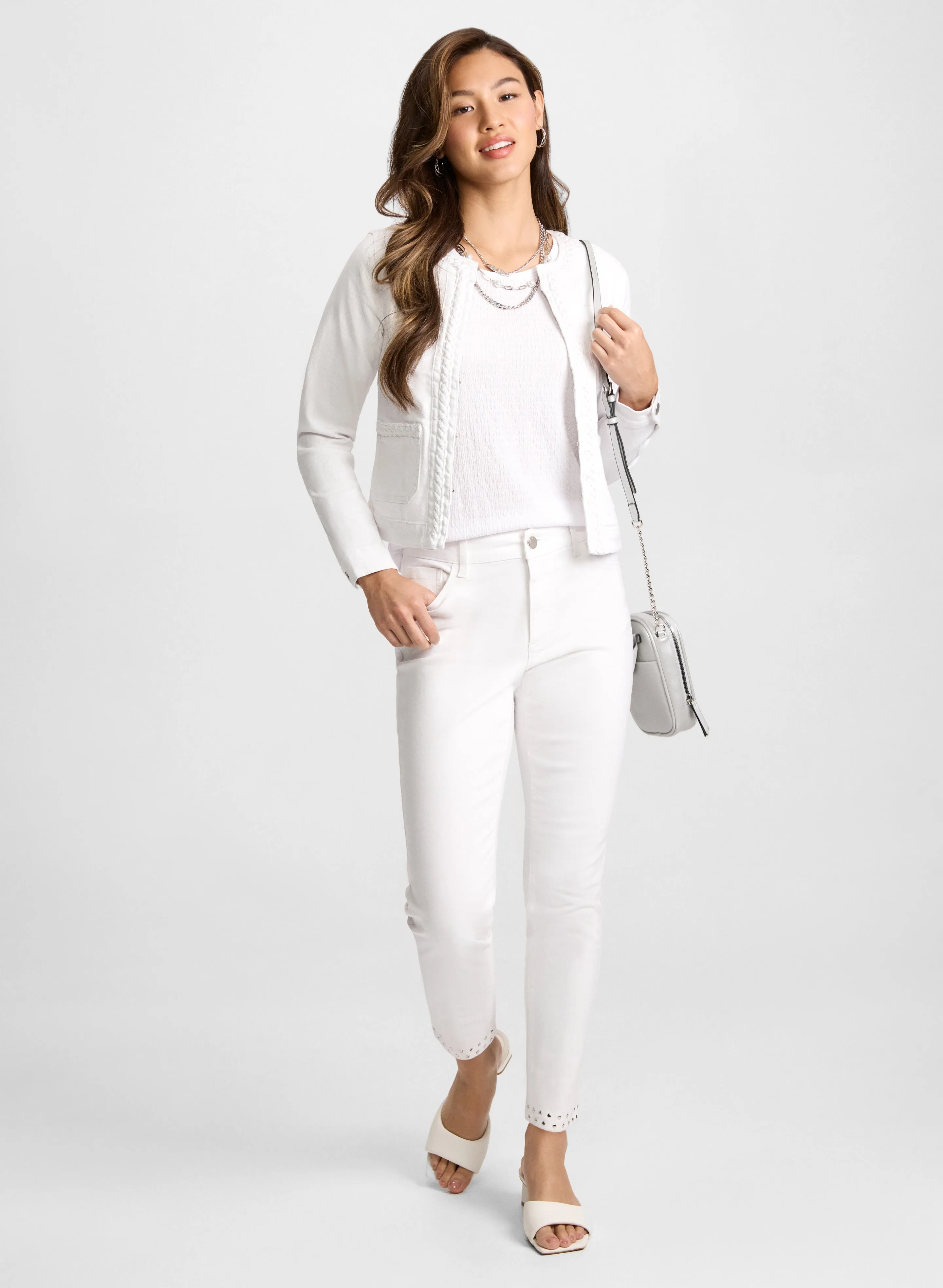 Elbow Sleeve Knit Top & Slim Leg Jeans sold by Laura