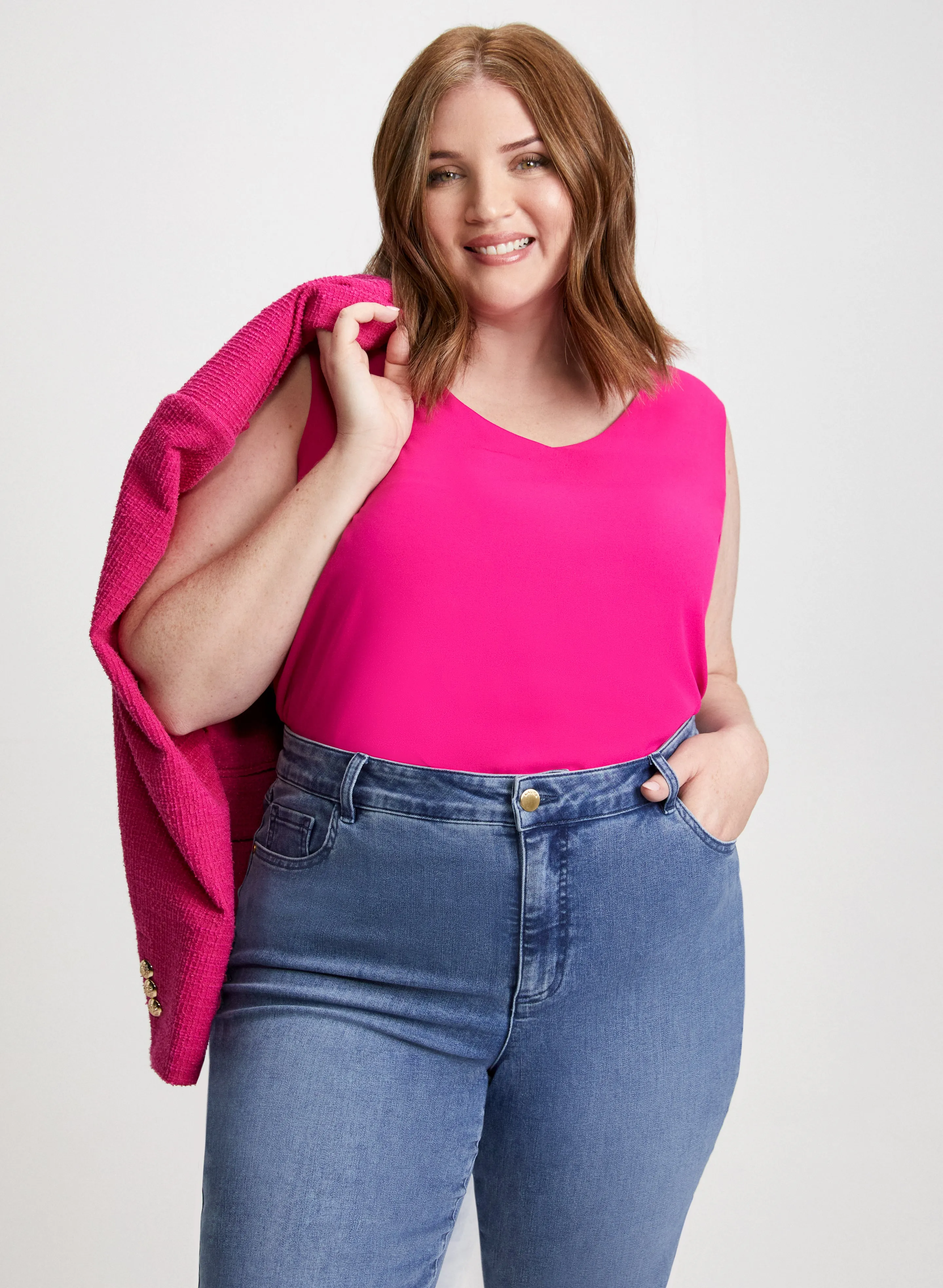 Sleeveless V-Neck Blouse sold by Laura product image thumbnail 3