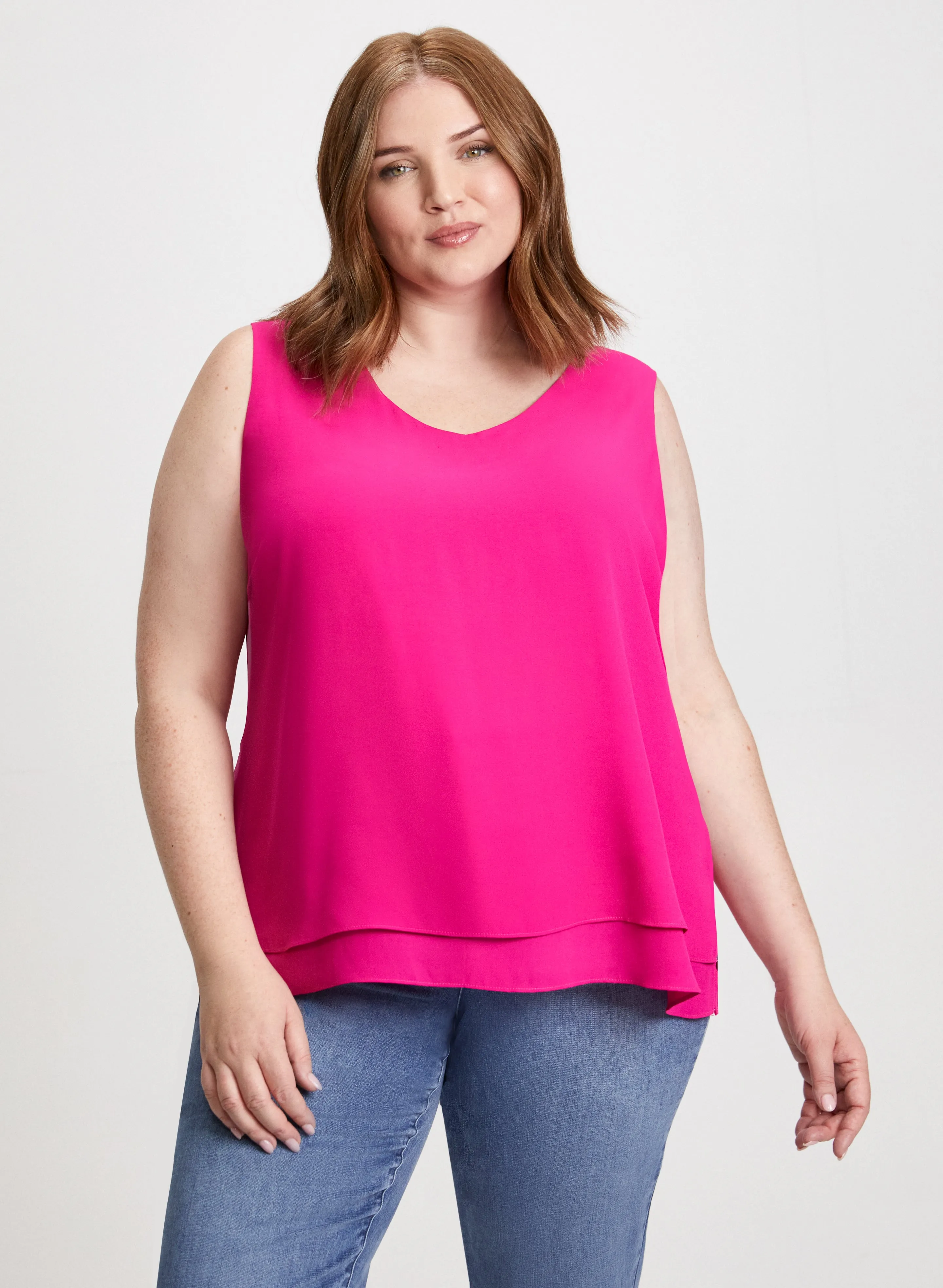 Sleeveless V-Neck Blouse sold by Laura