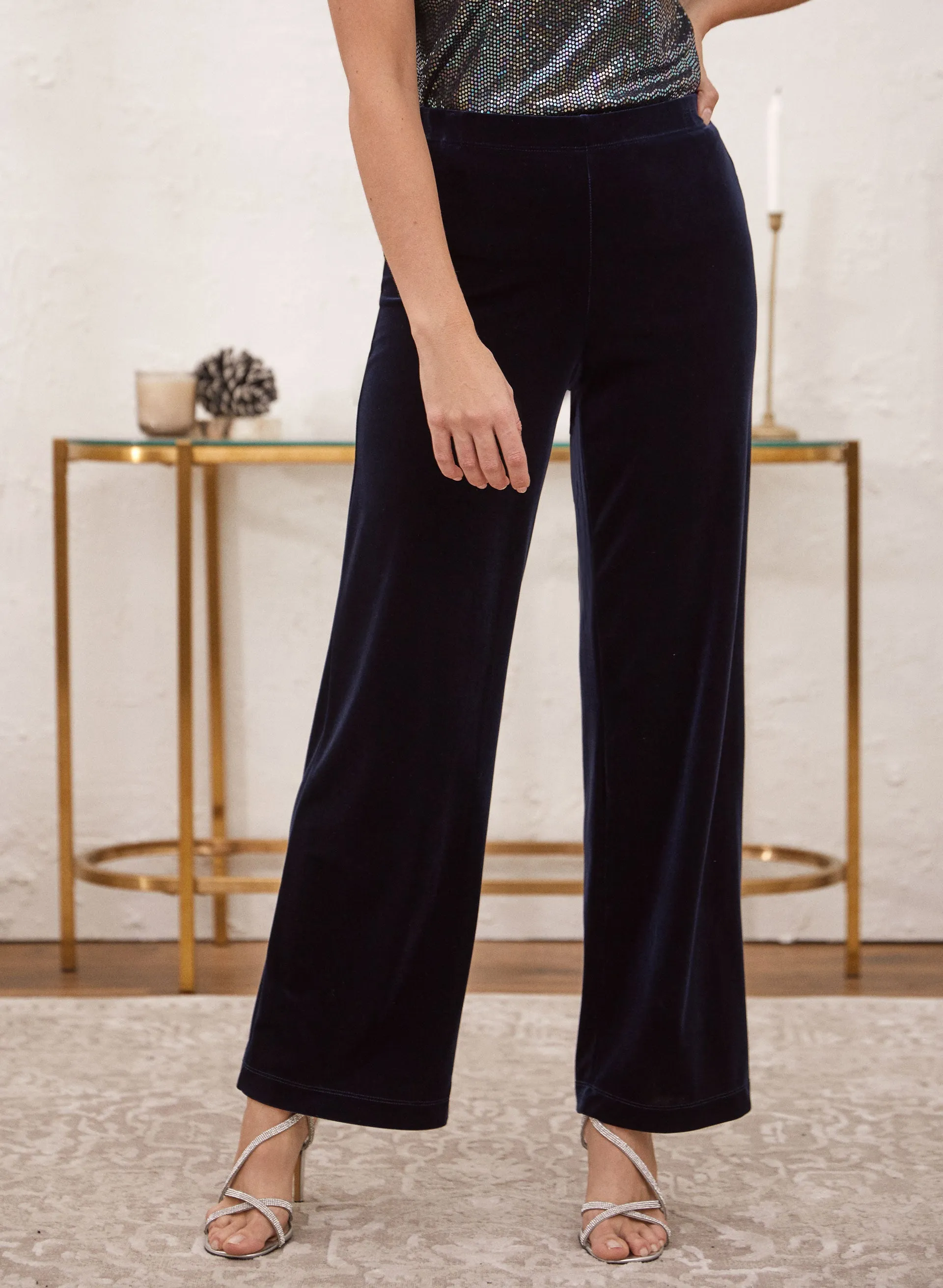 Olivia Velour Wide-Leg Pants – Tall sold by Laura