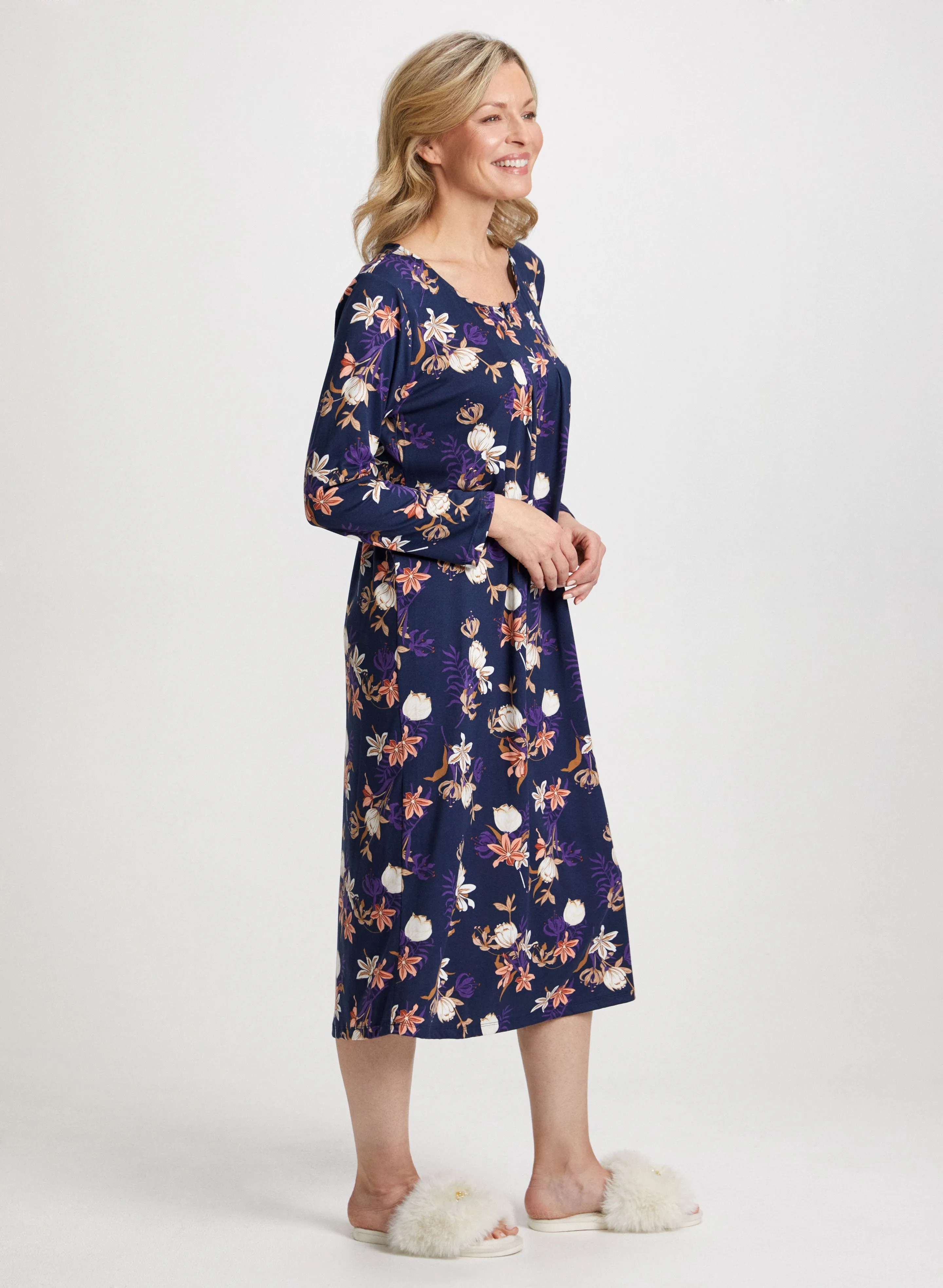 Floral Print Nightgown sold by Laura product image thumbnail 3
