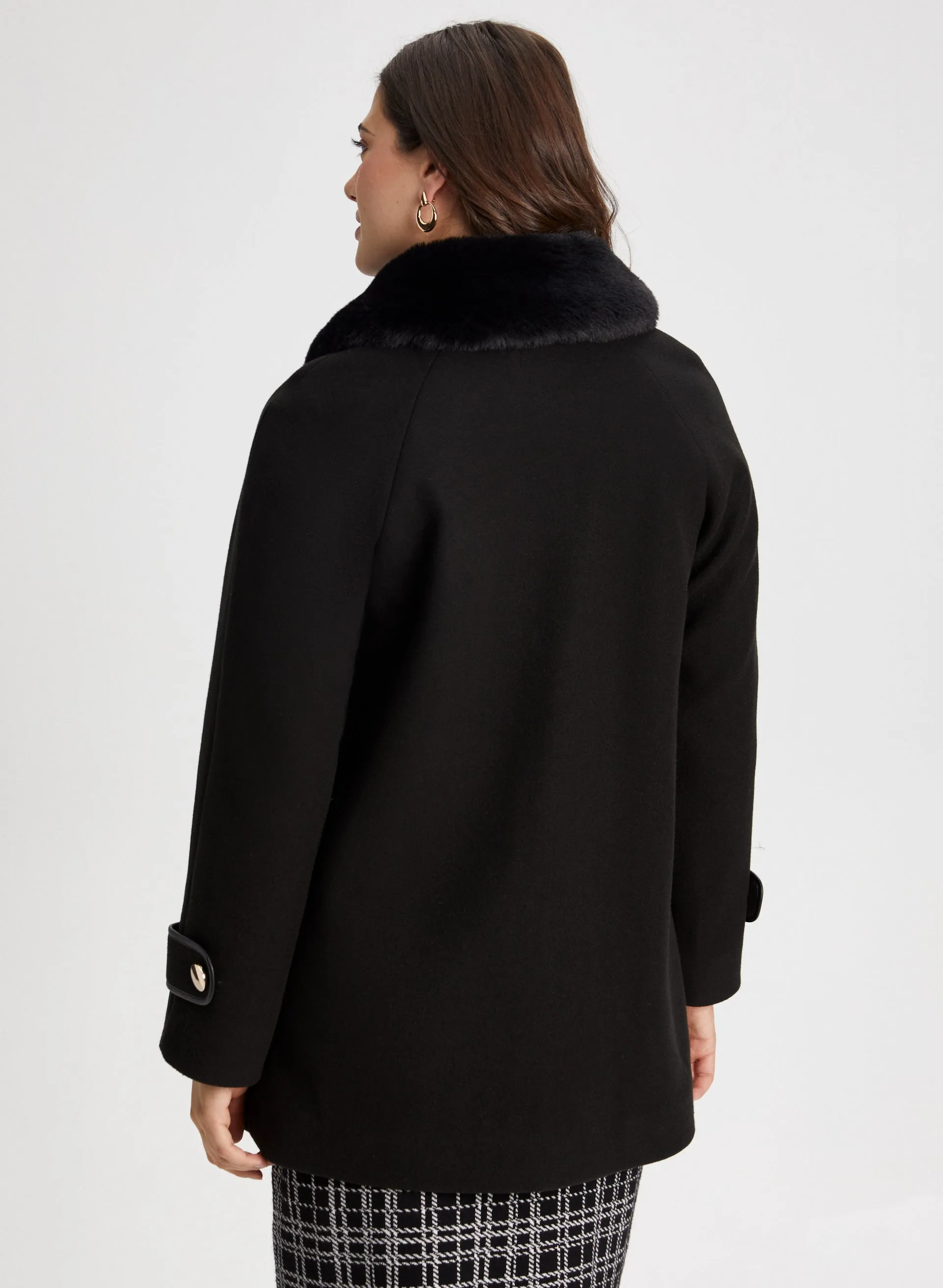 Stretch Wool Blend Coat sold by Laura product image thumbnail 4