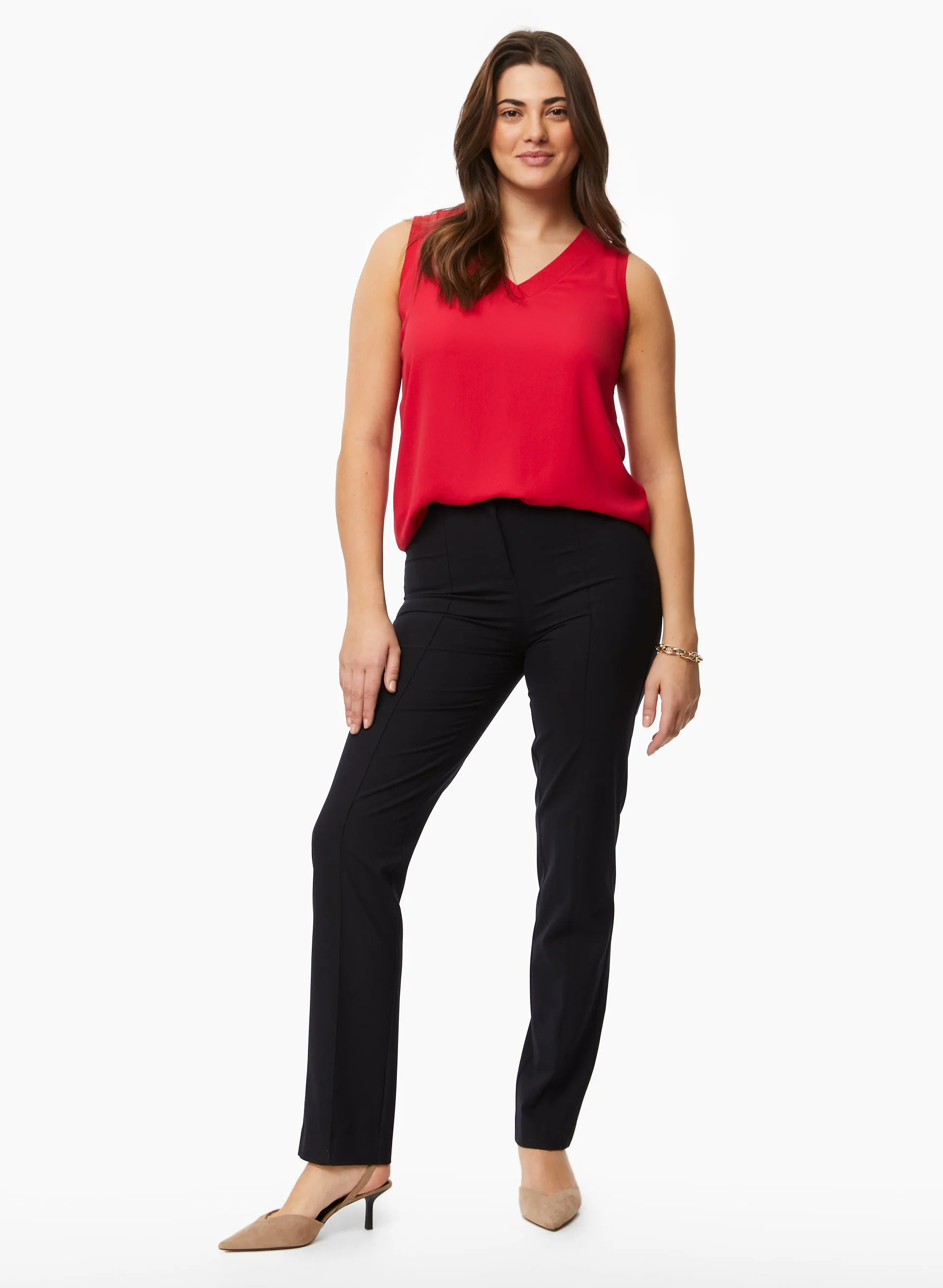 Sleeveless V-Neck Blouse sold by Laura product image thumbnail 3