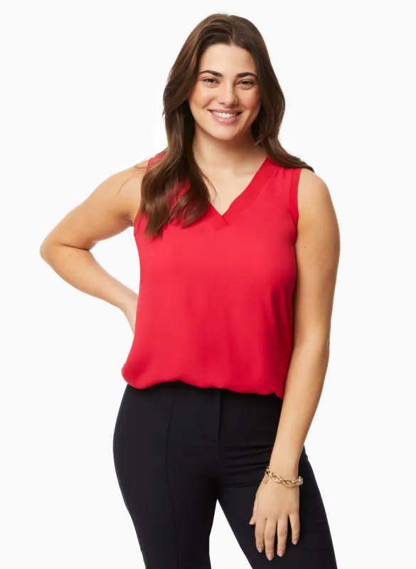 Sleeveless V-Neck Blouse sold by Laura
