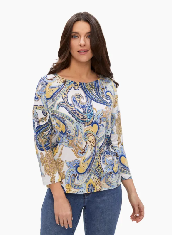 Paisley Print Tee sold by Laura