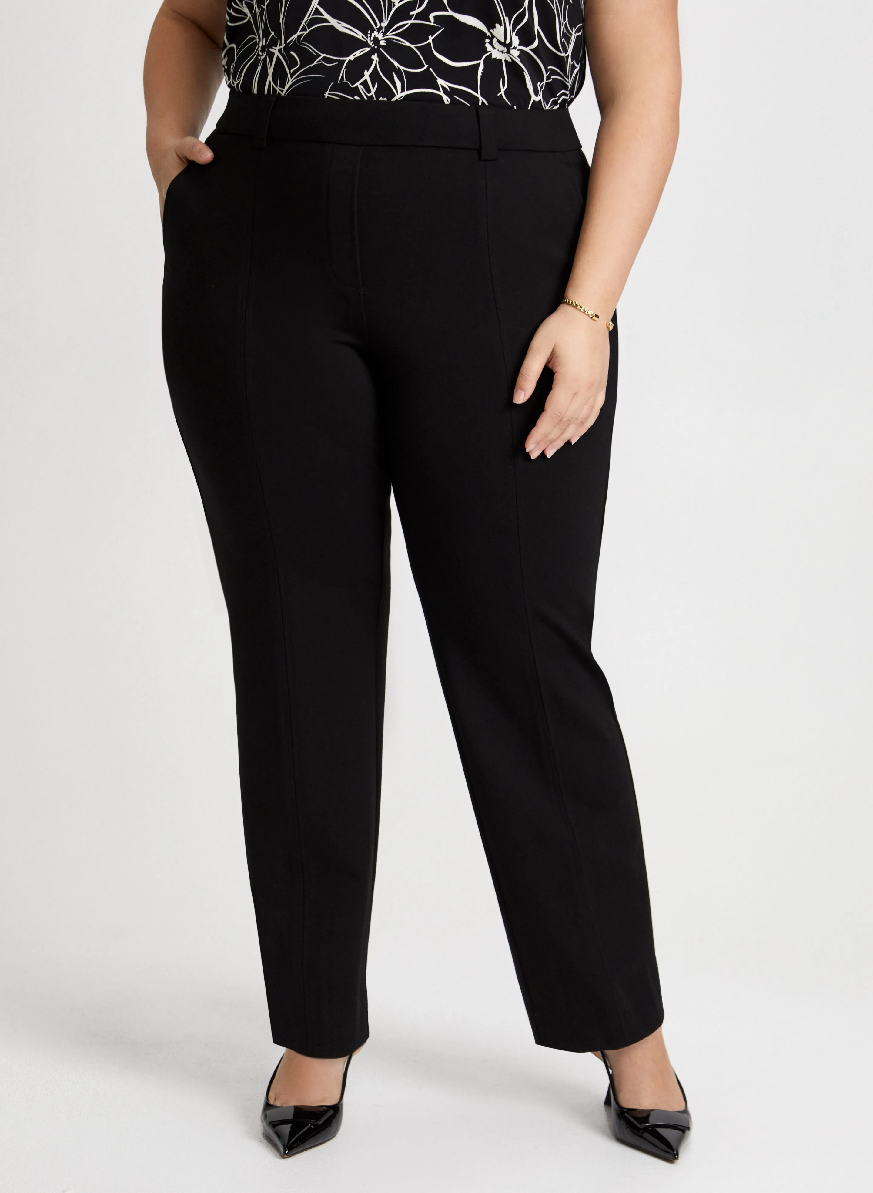 Sofia Pull-On Straight-Leg Pants - Regular sold by Laura