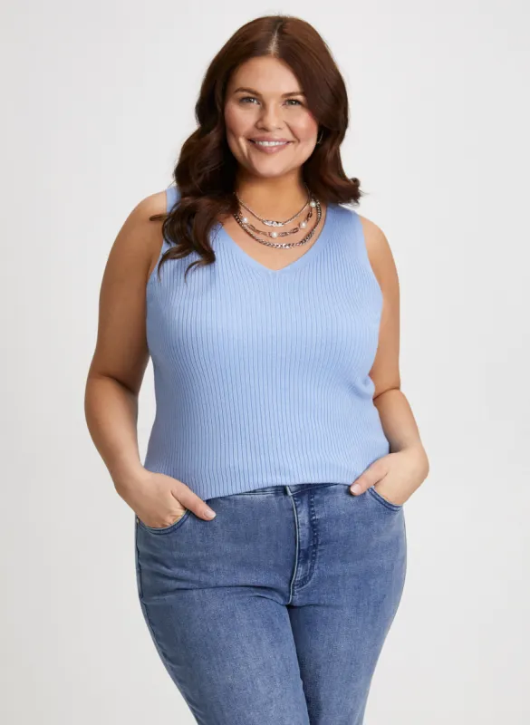 Knit V-Neck Cami sold by Laura