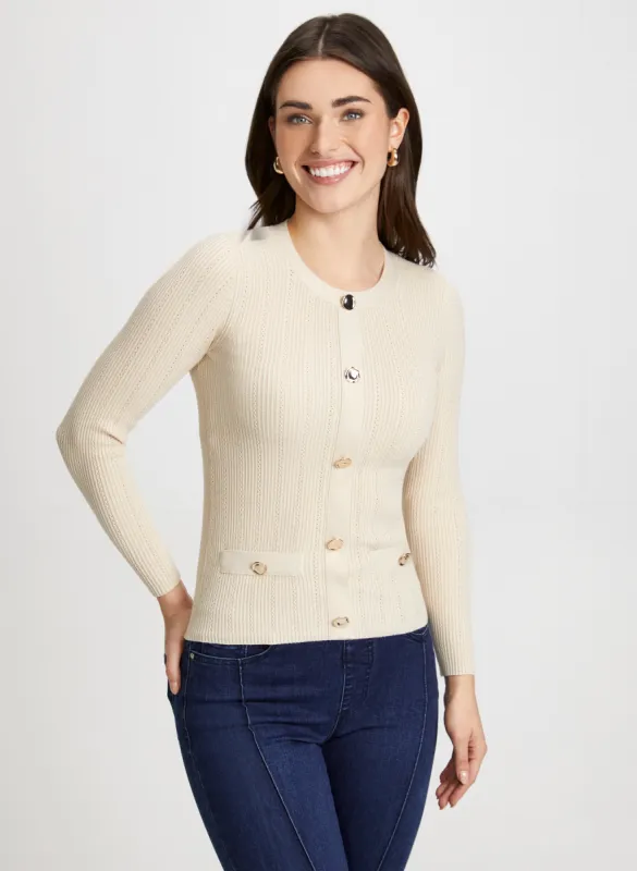 Pointelle Stitch Sweater sold by Laura