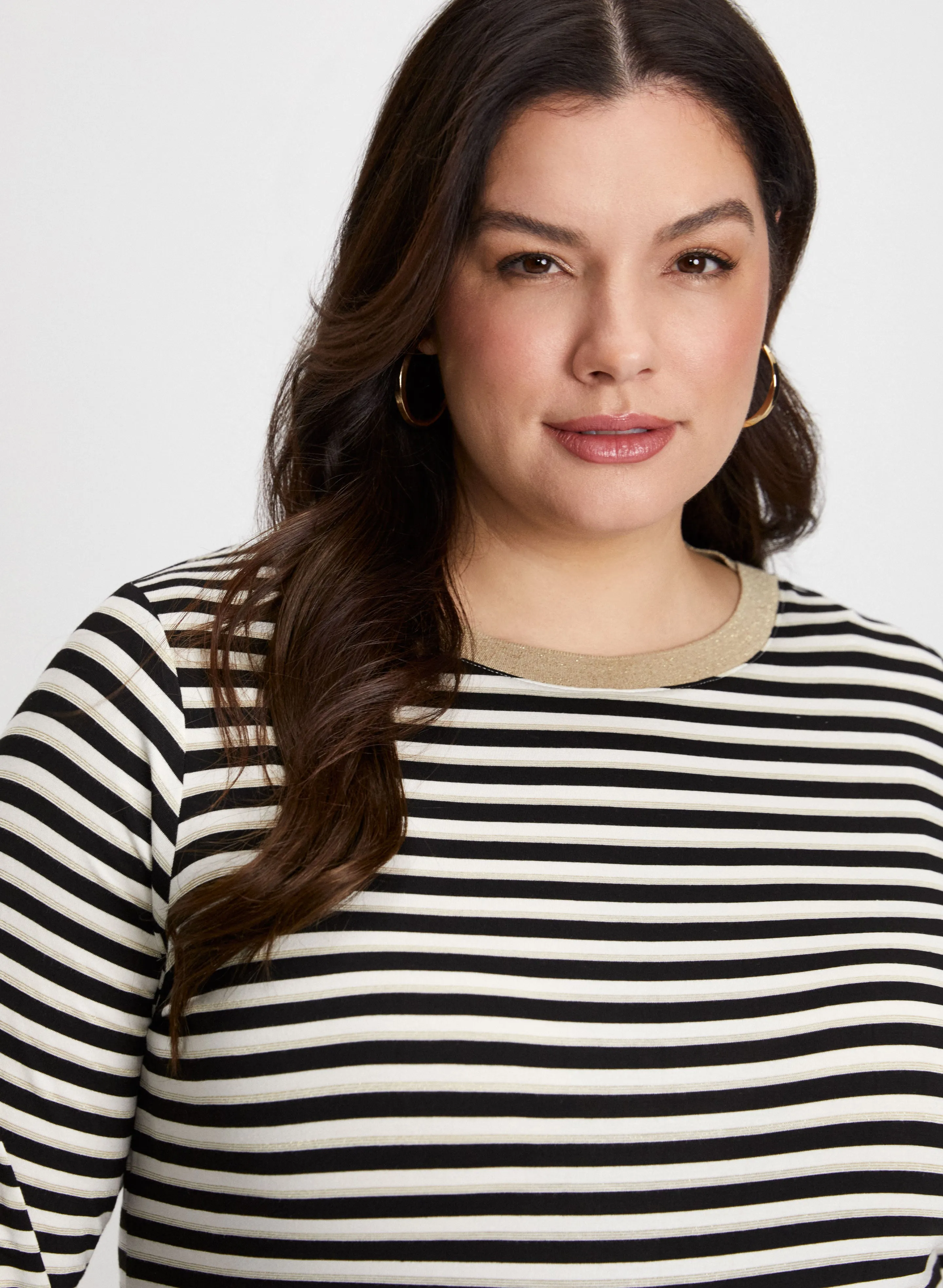 3/4 Sleeve Stripe Print Top sold by Laura product image thumbnail 2