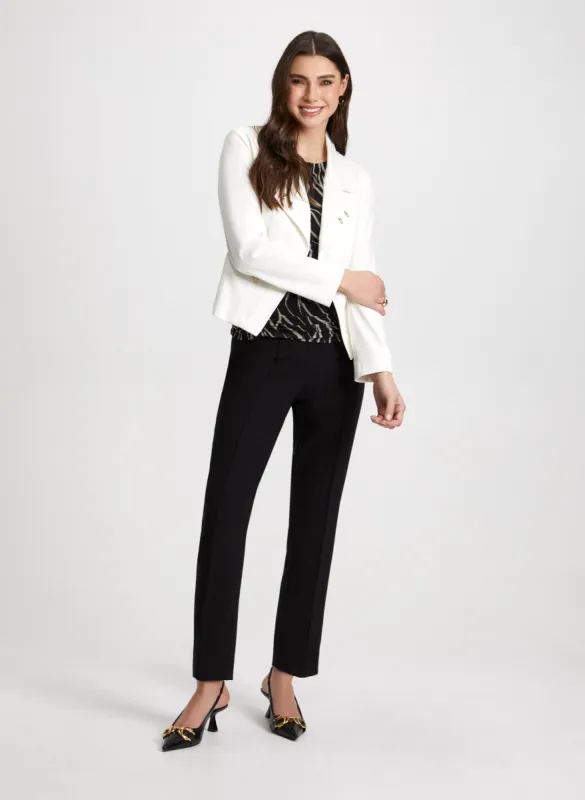 Zip Detail Jacket & Slim Leg Pants sold by Laura