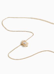 Faceted Stone Pendant Necklace sold by Laura
