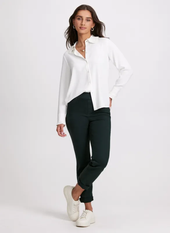 Pleated Detail Blouse & Straight Leg Jeans sold by Laura