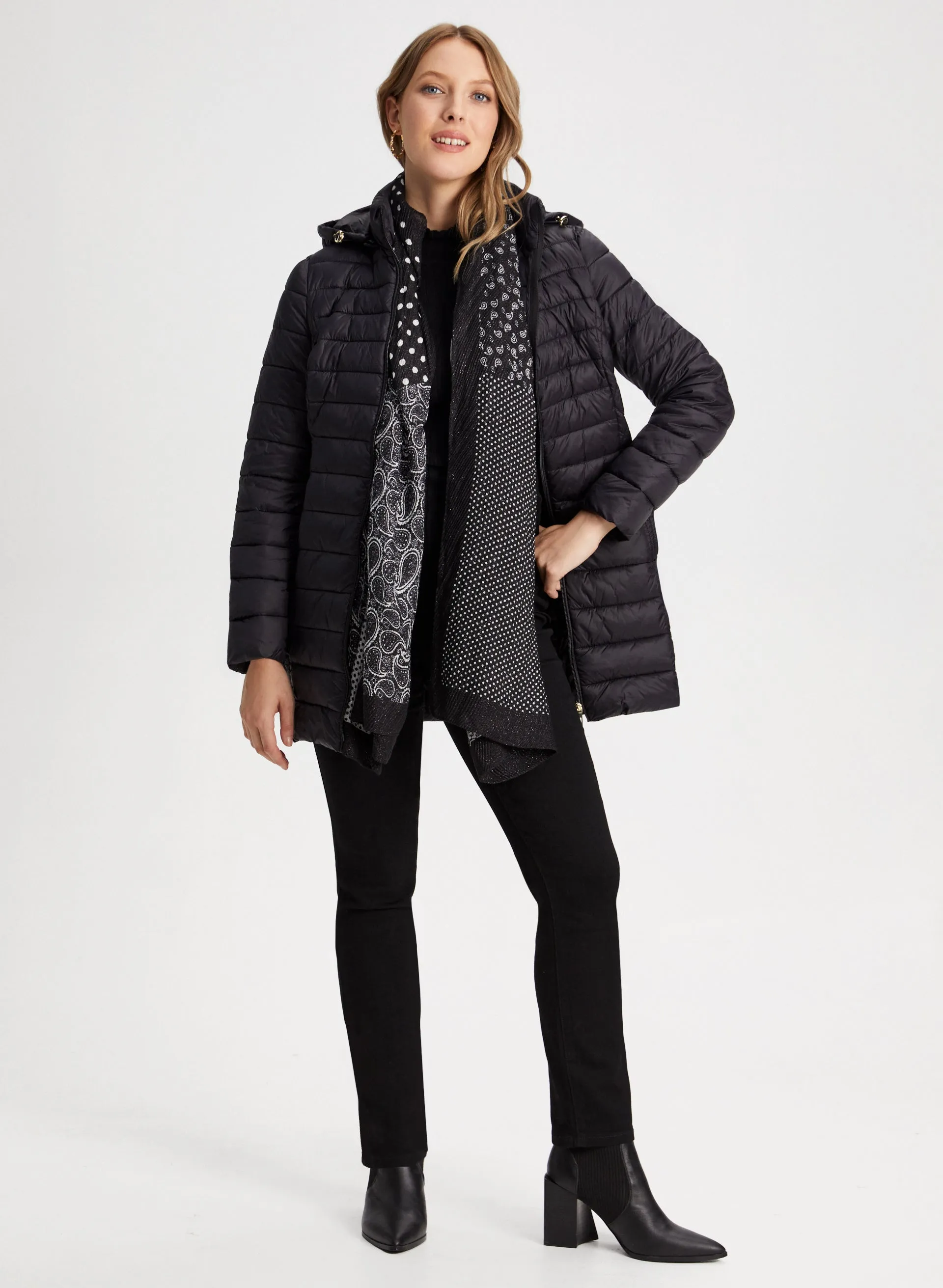 Quilted Mid-length Coat sold by Laura product image thumbnail 3