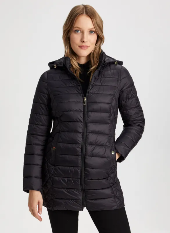 Quilted Mid-length Coat sold by Laura
