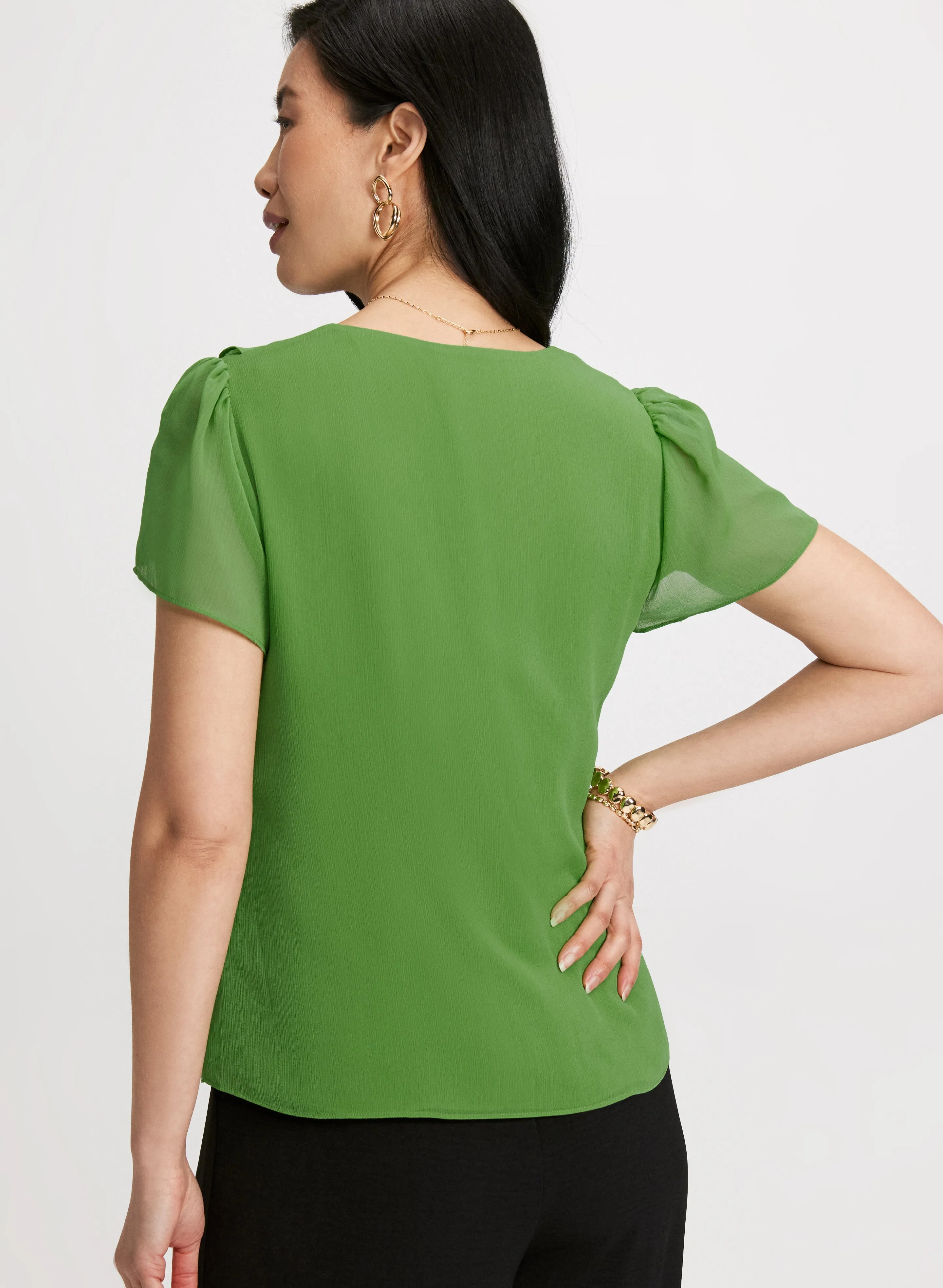 Ruffled Chiffon Blouse sold by Laura product image thumbnail 4