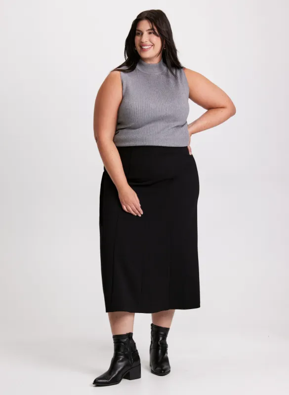 Sleeveless Mock Neck Top & Midi Skirt sold by Laura
