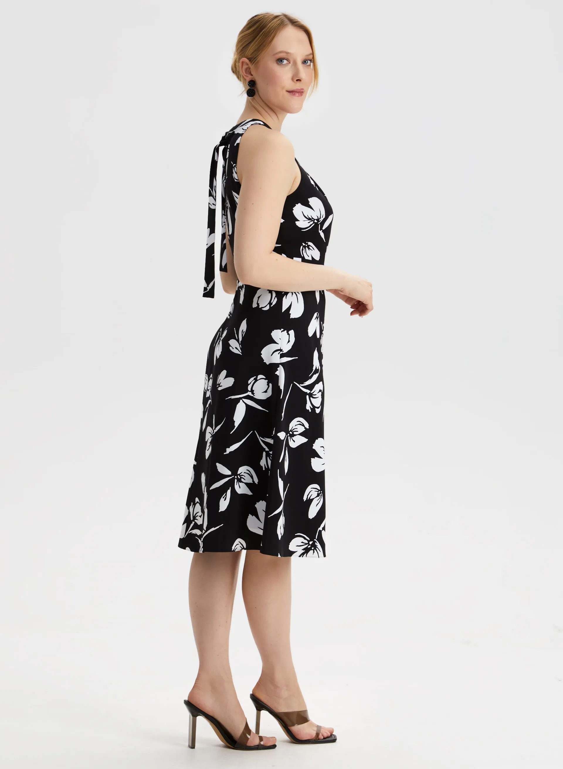 Sleeveless Floral Print Dress sold by Laura product image thumbnail 3