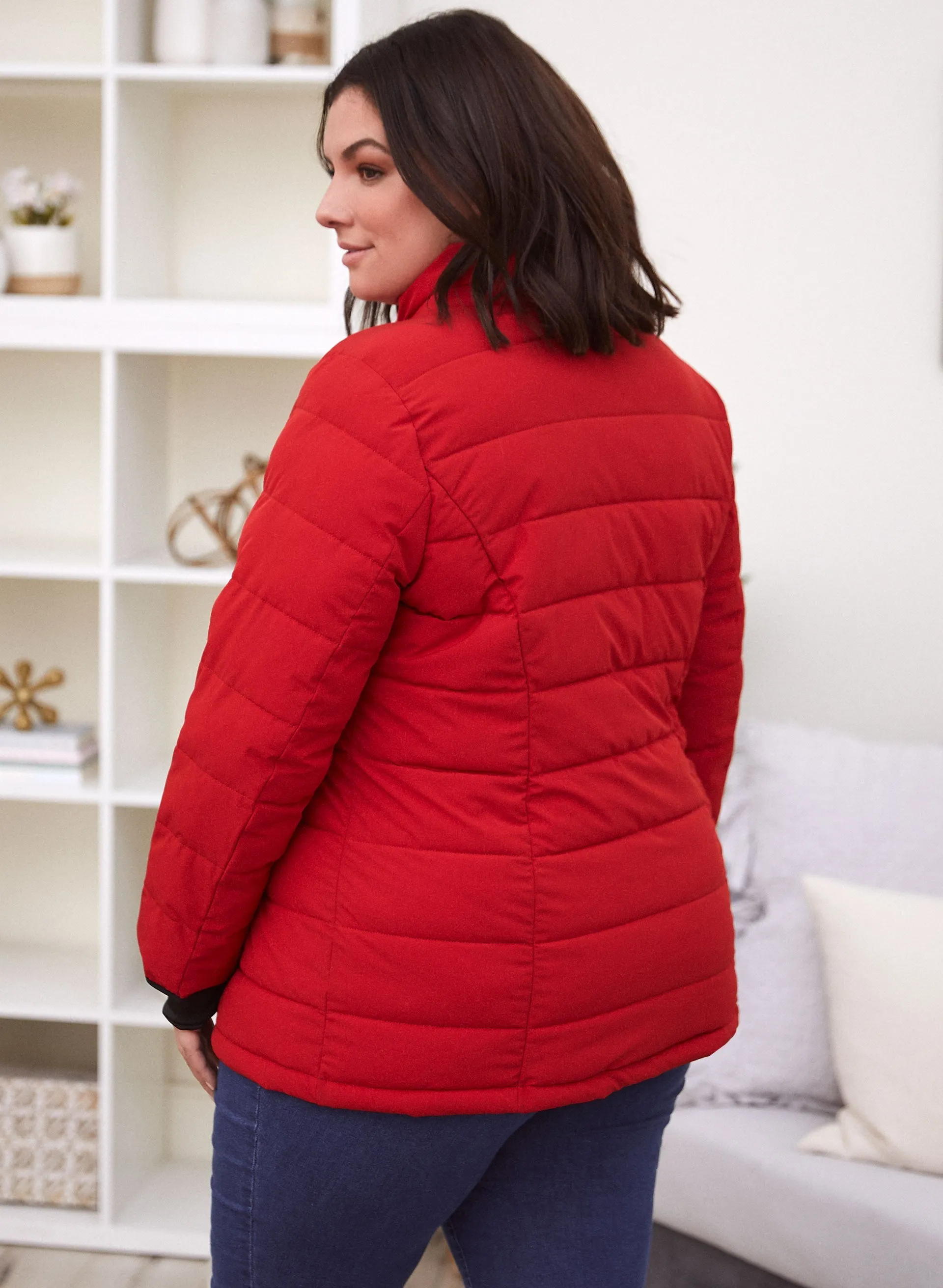 Stretch Vegan Down Coat sold by Laura product image thumbnail 2