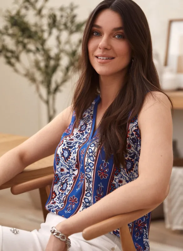 Floral Print Tunic Blouse sold by Laura