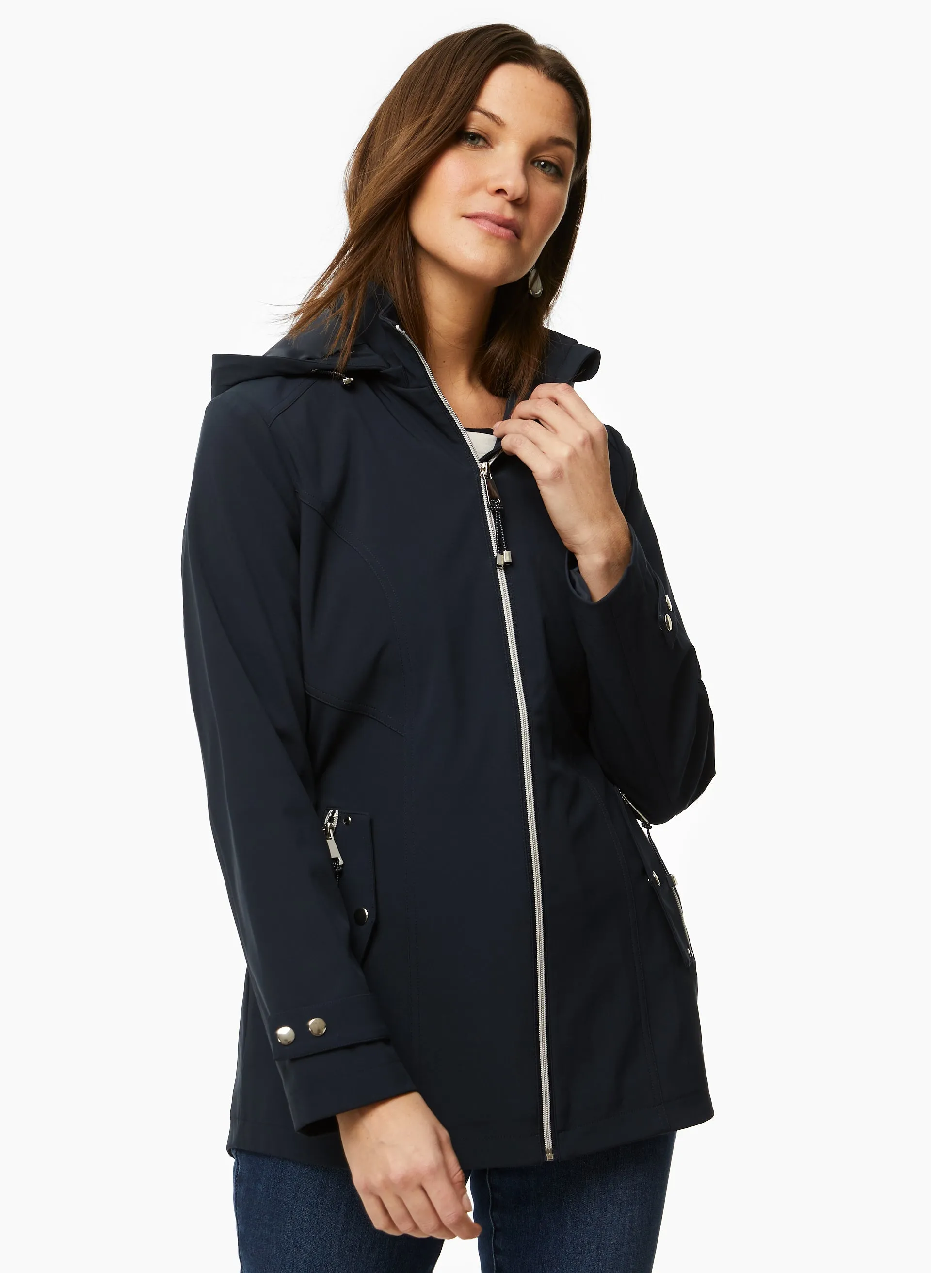 Removable Hood Raincoat sold by Laura