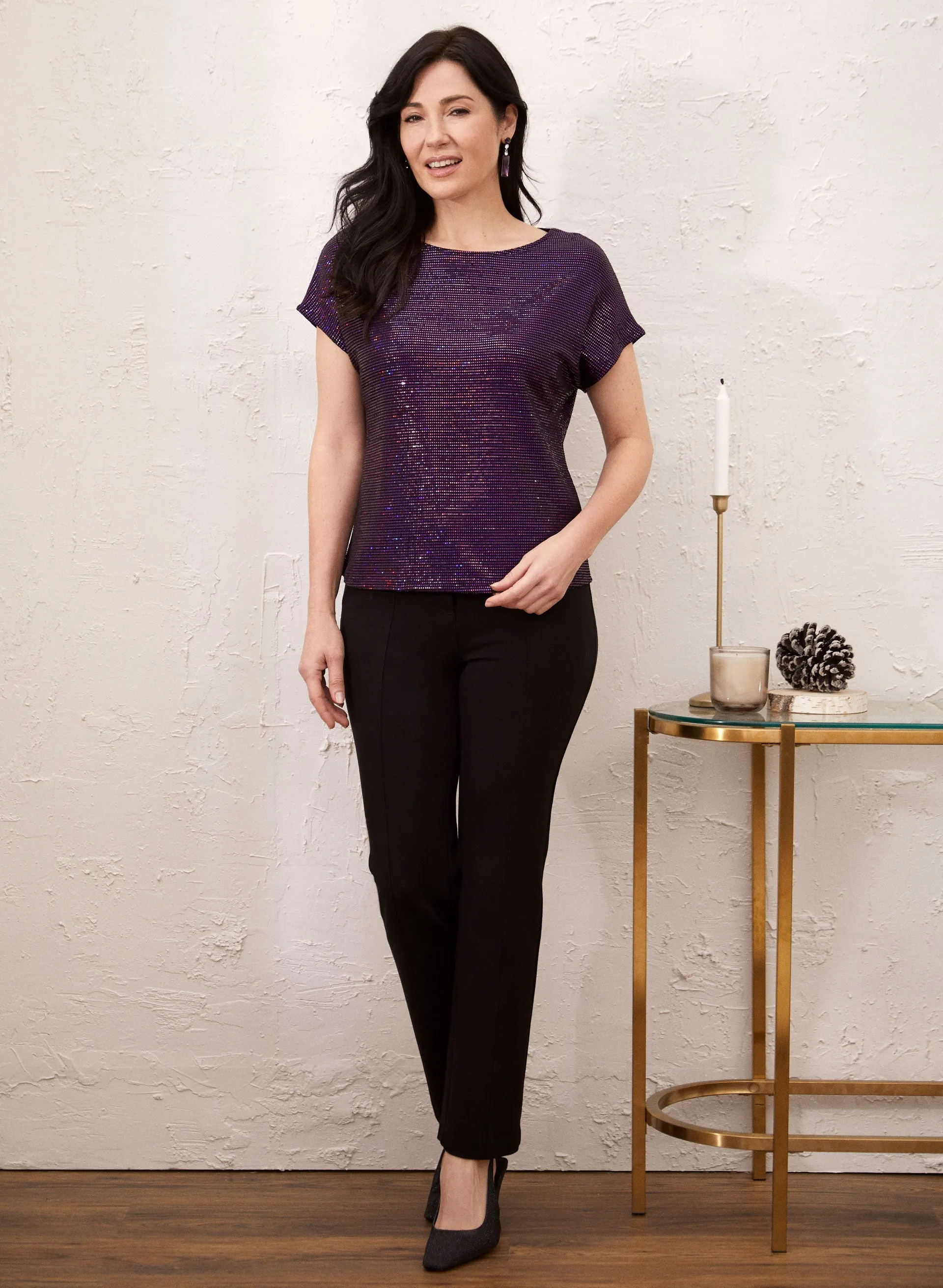 Sequin Drop Shoulder Blouse sold by Laura product image thumbnail 4