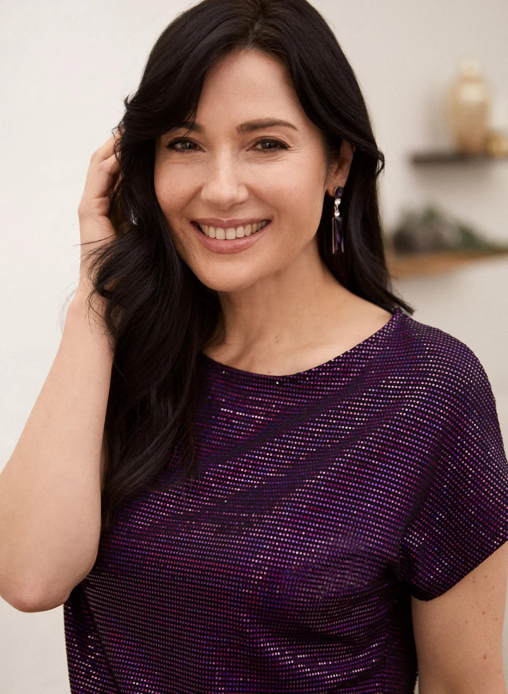 Sequin Drop Shoulder Blouse sold by Laura product image thumbnail 2