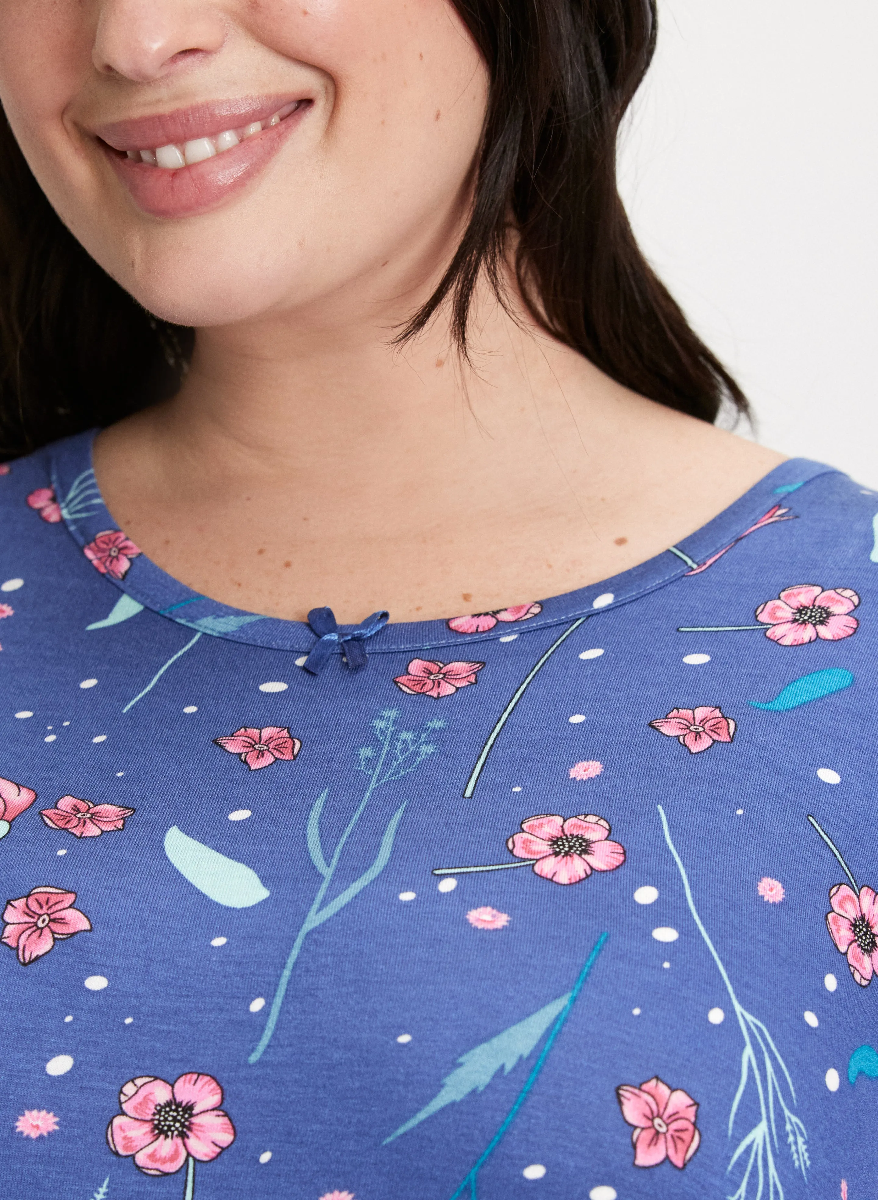 Short Sleeve Long Printed Nightgown sold by Laura product image thumbnail 5