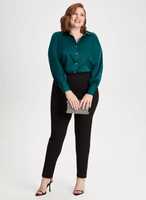 Satin Blouse & Straight Leg Pants sold by Laura