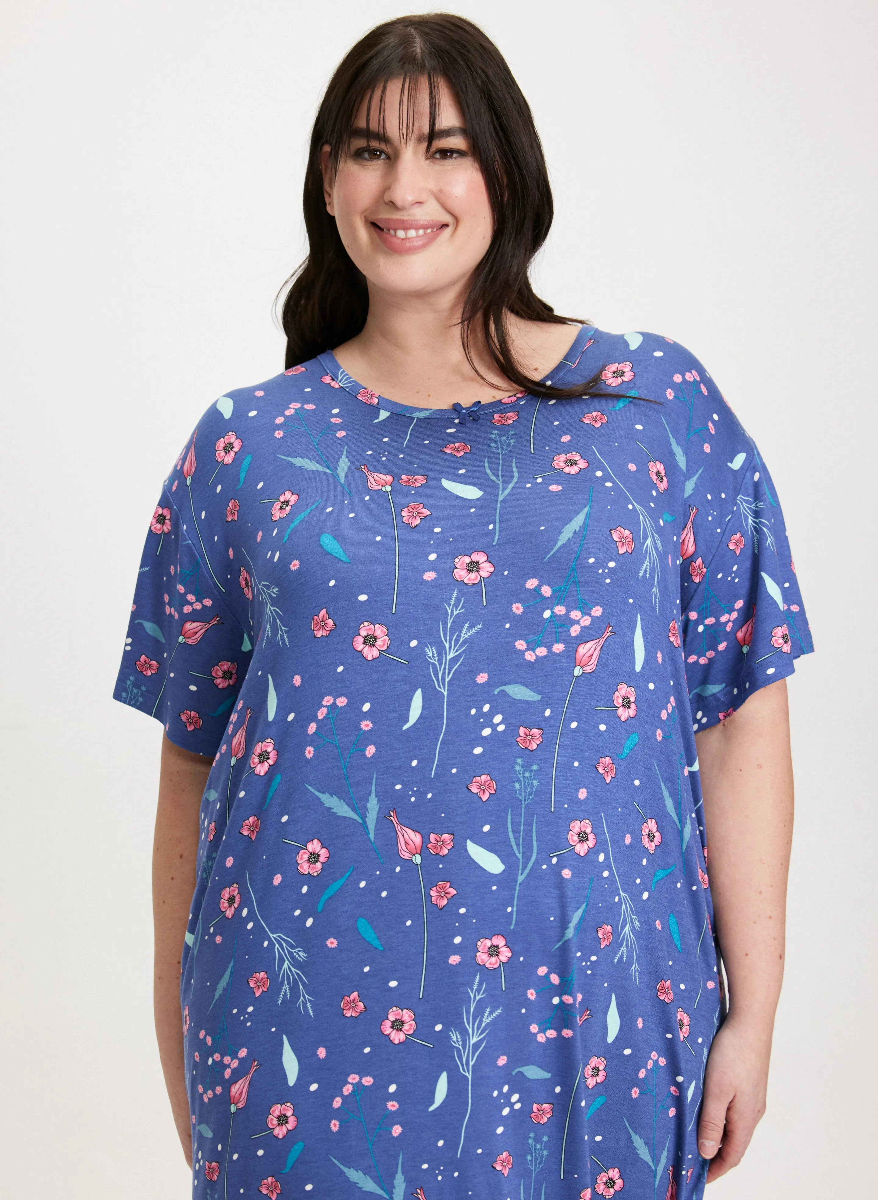 Short Sleeve Long Printed Nightgown sold by Laura product image thumbnail 4