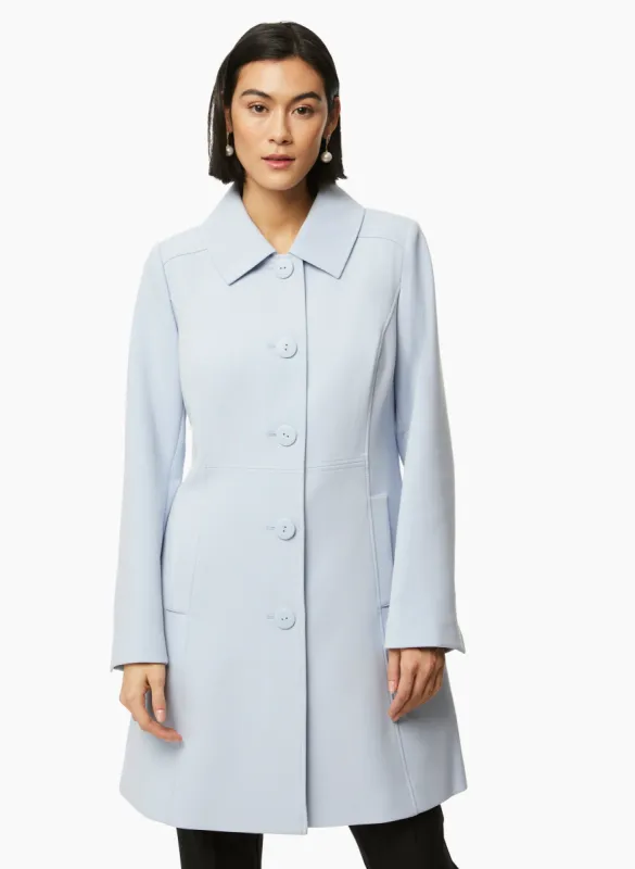 Button Front Tricotine Trench Coat sold by Laura