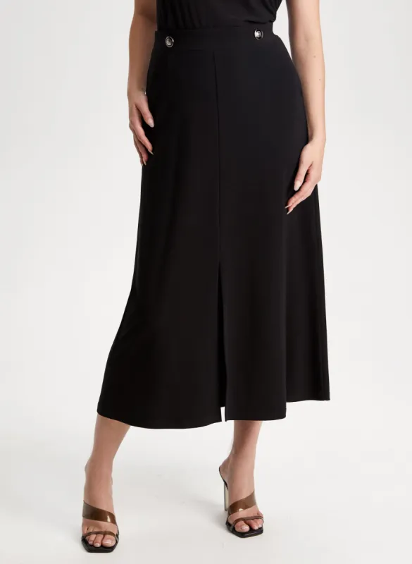 Decorative Button Detail Skirt sold by Laura