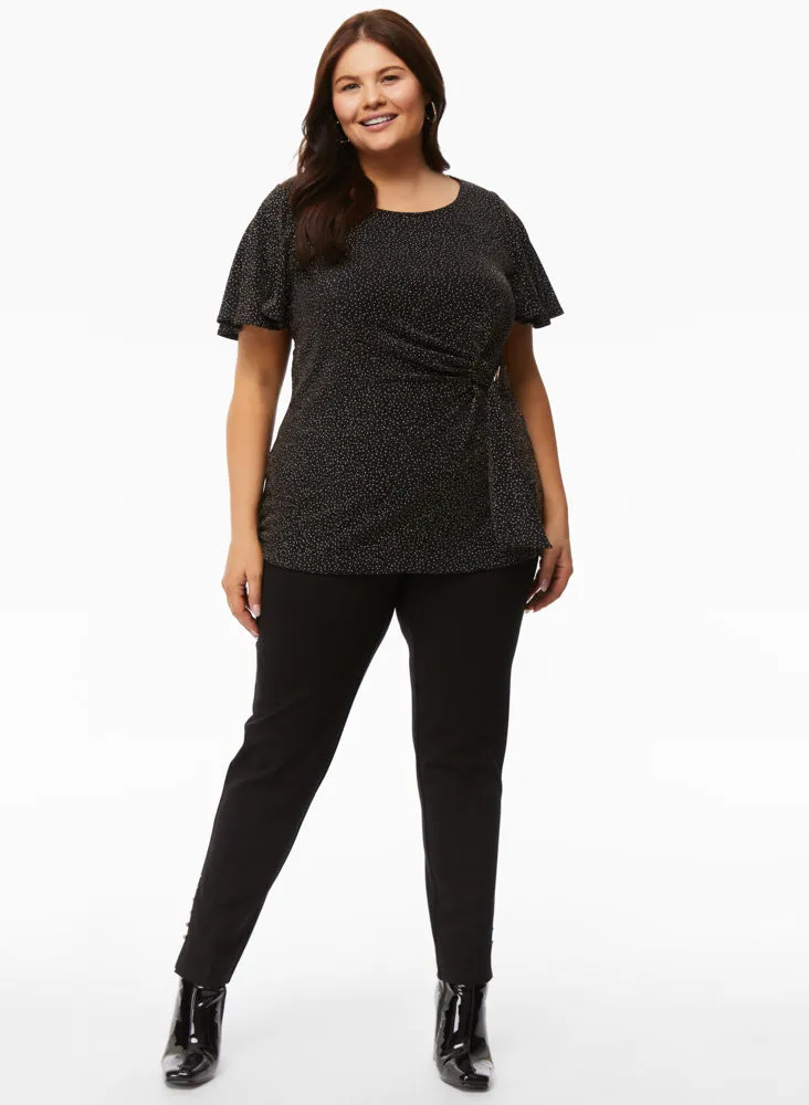 Glitter Top & Lace Trim Pants sold by Laura