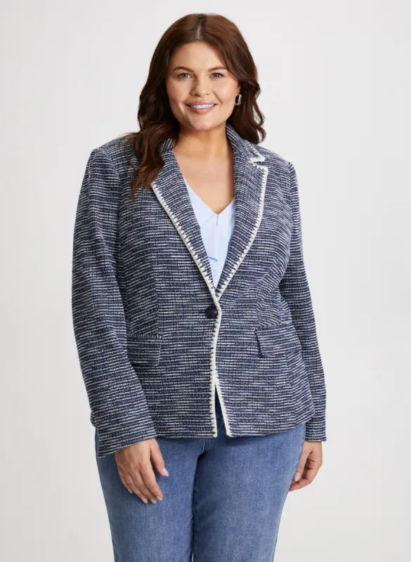 Tweed Single-Button Jacket sold by Laura