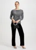 Curve Print Top & Velour Pants sold by Laura