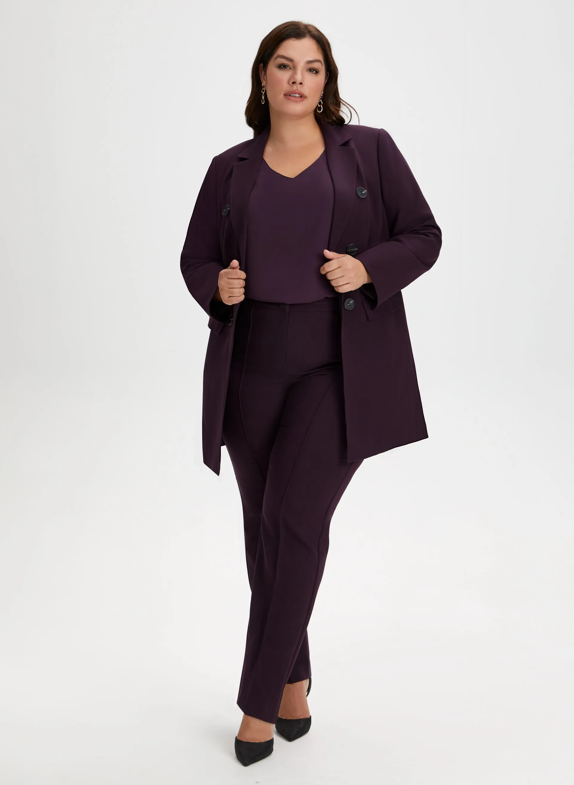 Long Button Detail Jacket sold by Laura product image thumbnail 3