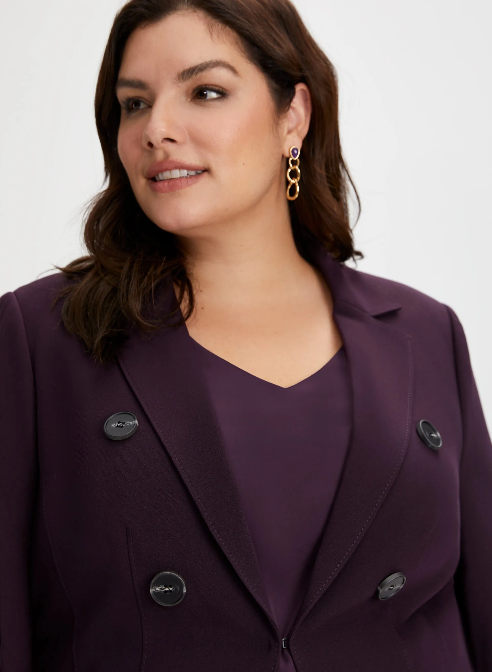 Long Button Detail Jacket sold by Laura product image thumbnail 4