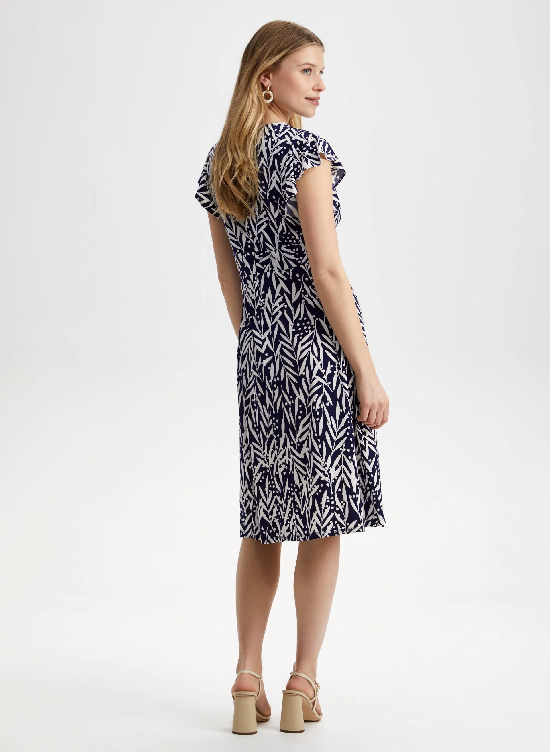 Leaf Print Midi Dress sold by Laura product image thumbnail 2