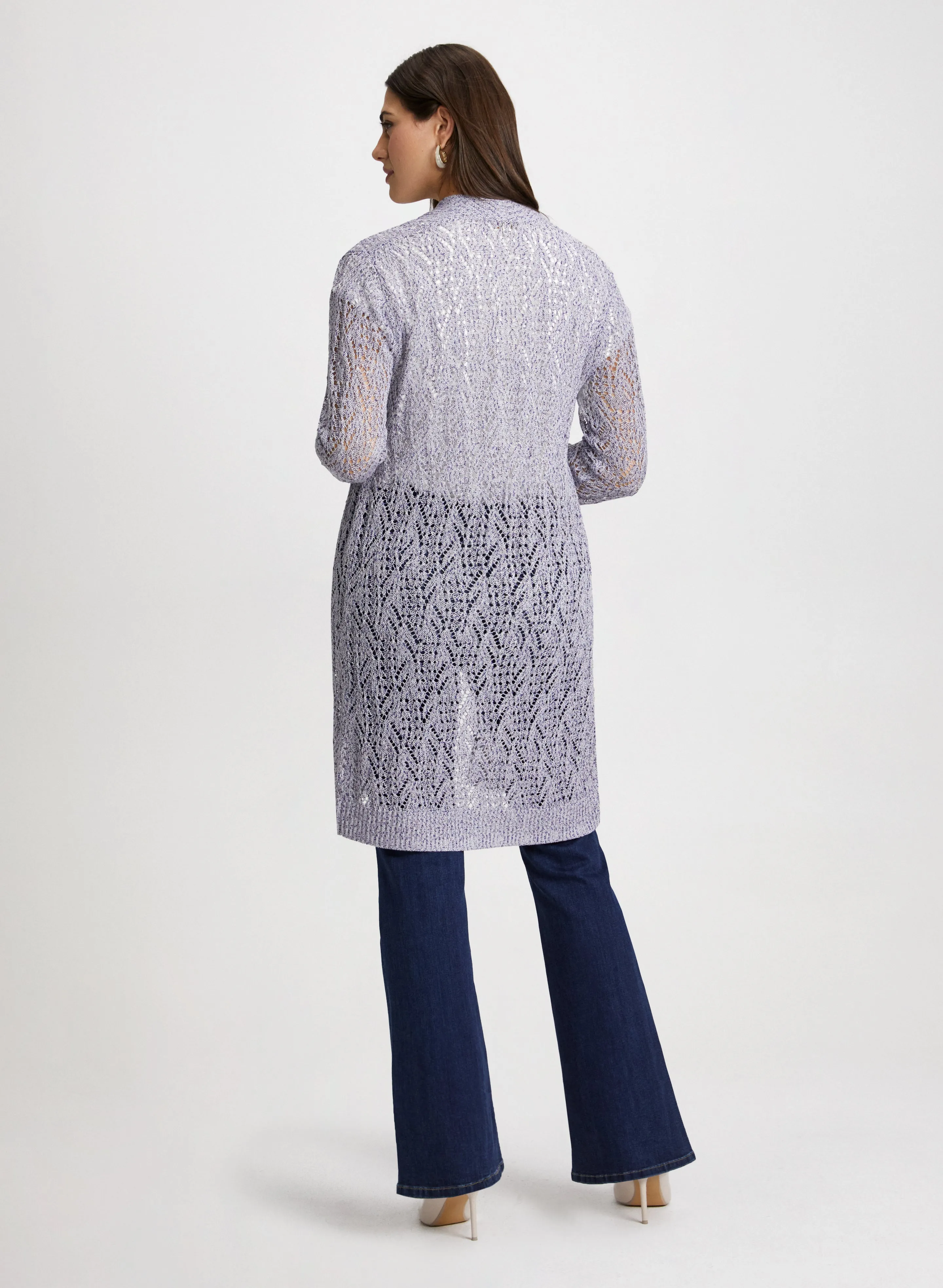 Textured Open-Knit Cardigan sold by Laura product image thumbnail 4