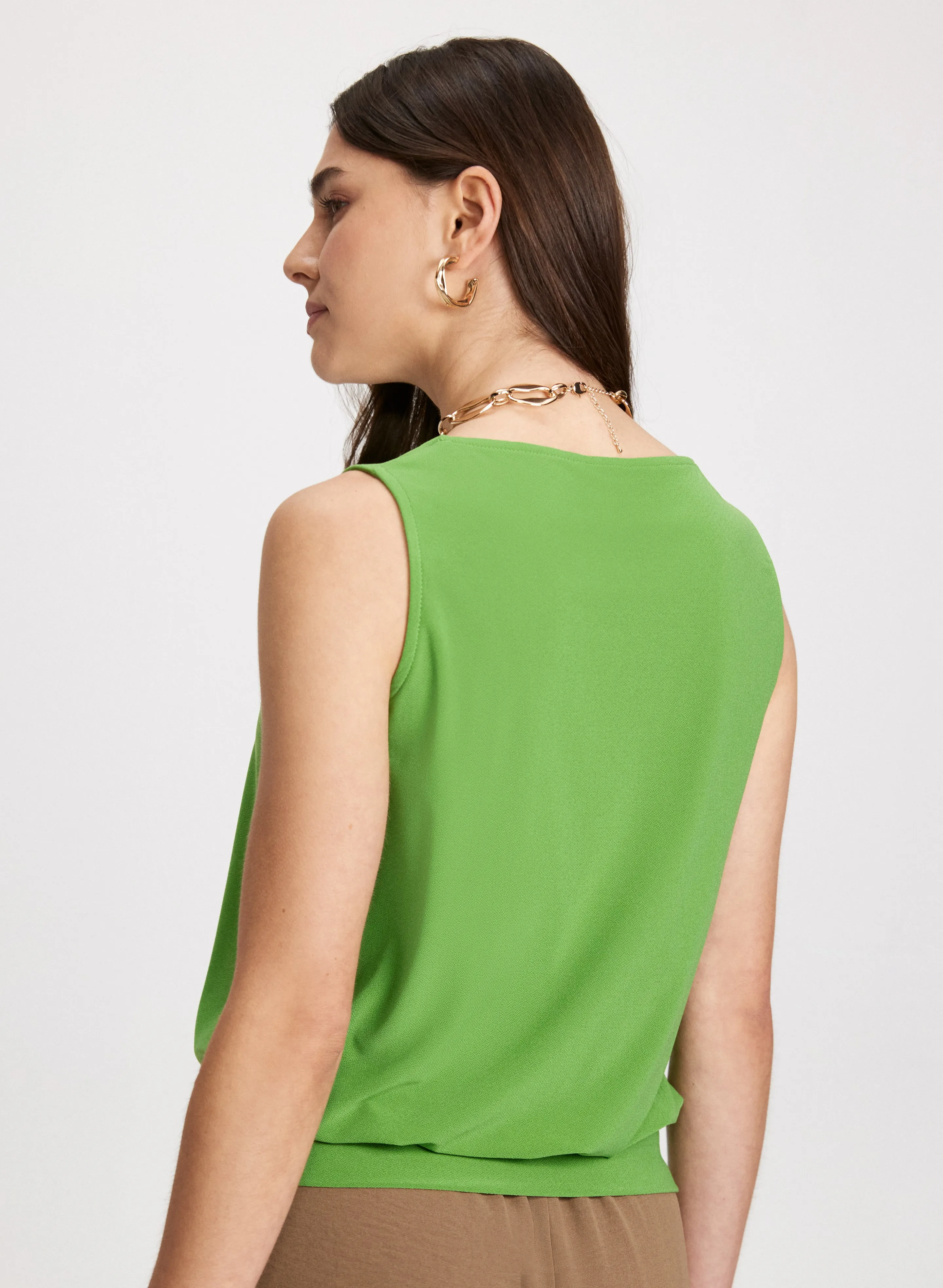 V-Neck Solid Tank Top sold by Laura product image thumbnail 3