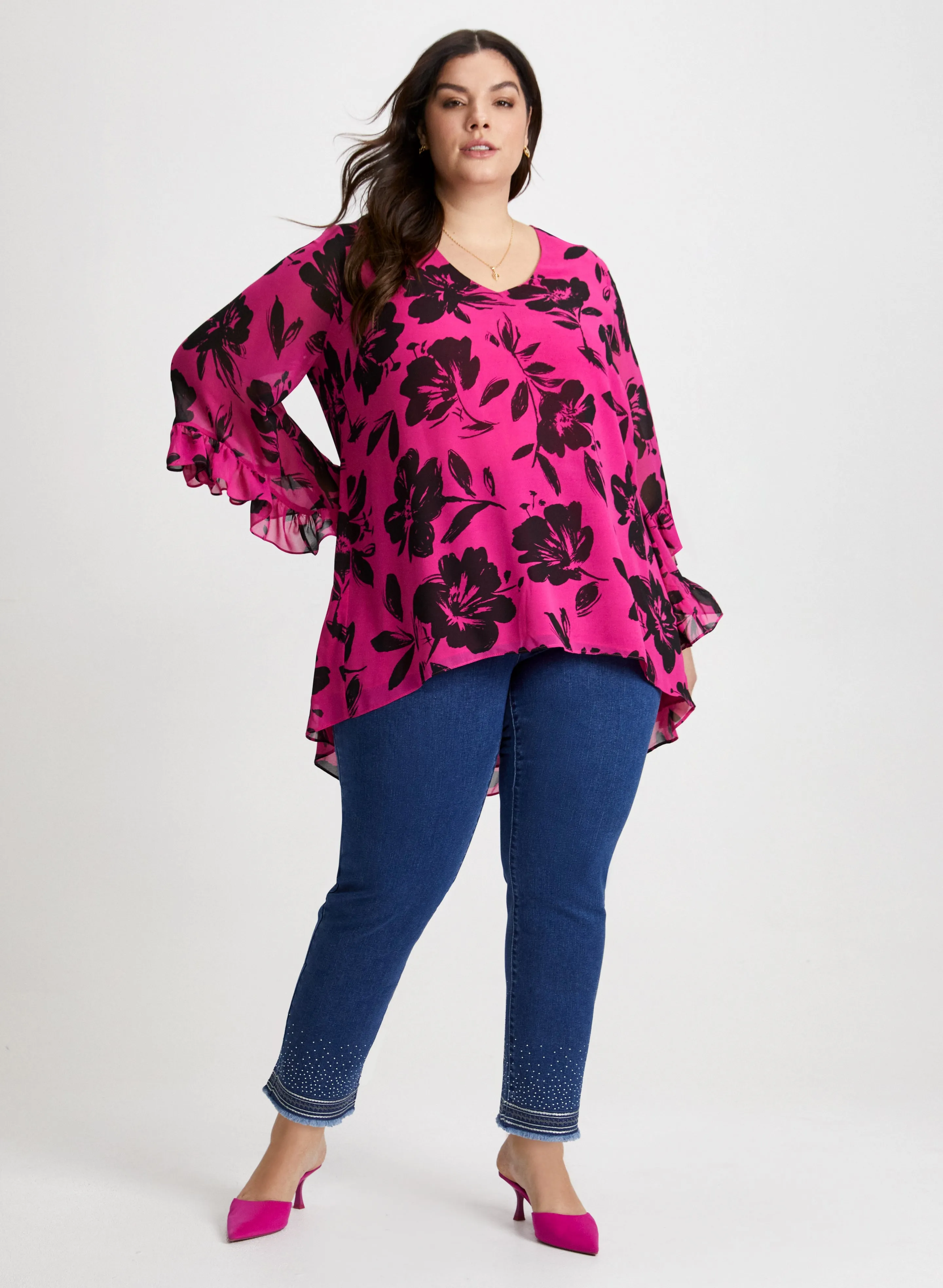 Sequin Hem Slim Leg Jeans sold by Laura product image thumbnail 3