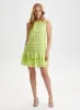 Ruffle Detail Halter Neck Dress sold by Laura