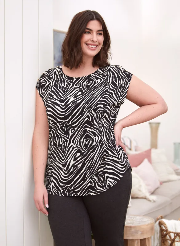 Zebra Print Tee sold by Laura