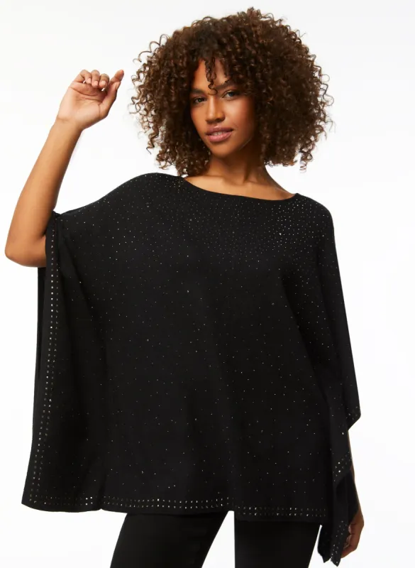 Embellished Poncho Sweater sold by Laura