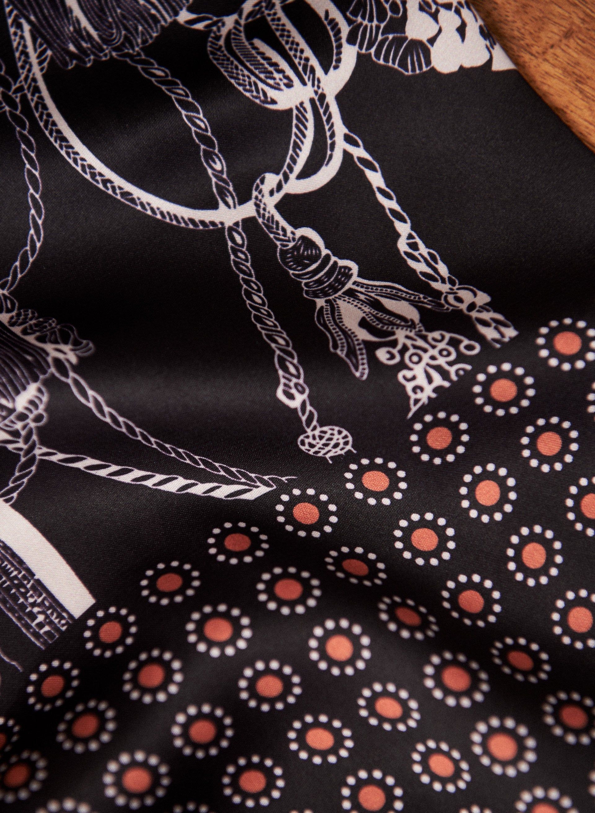 Tassel & Dot Print Scarf sold by Laura product image thumbnail 2