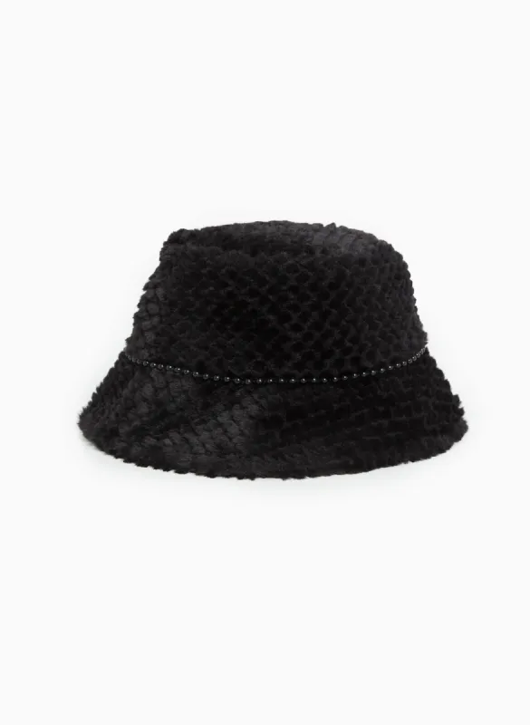 Faux Fur Bucket Hat sold by Laura